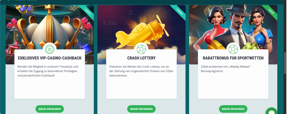 22Bet Lade die App Herunter